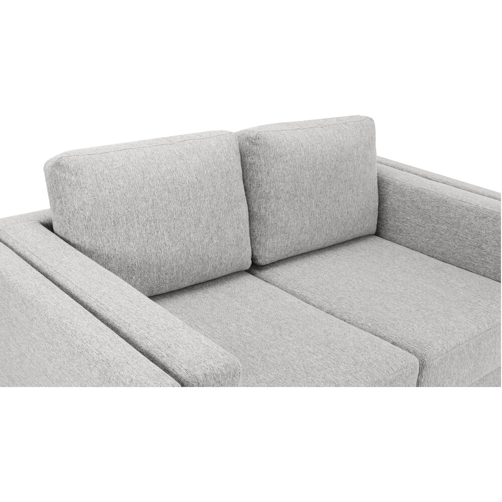 SILLÓN 2 CUERPOS TELA MARRON LUXOR VISON