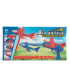 3x2 Juego avion volador a presion con pistola rojo Unica