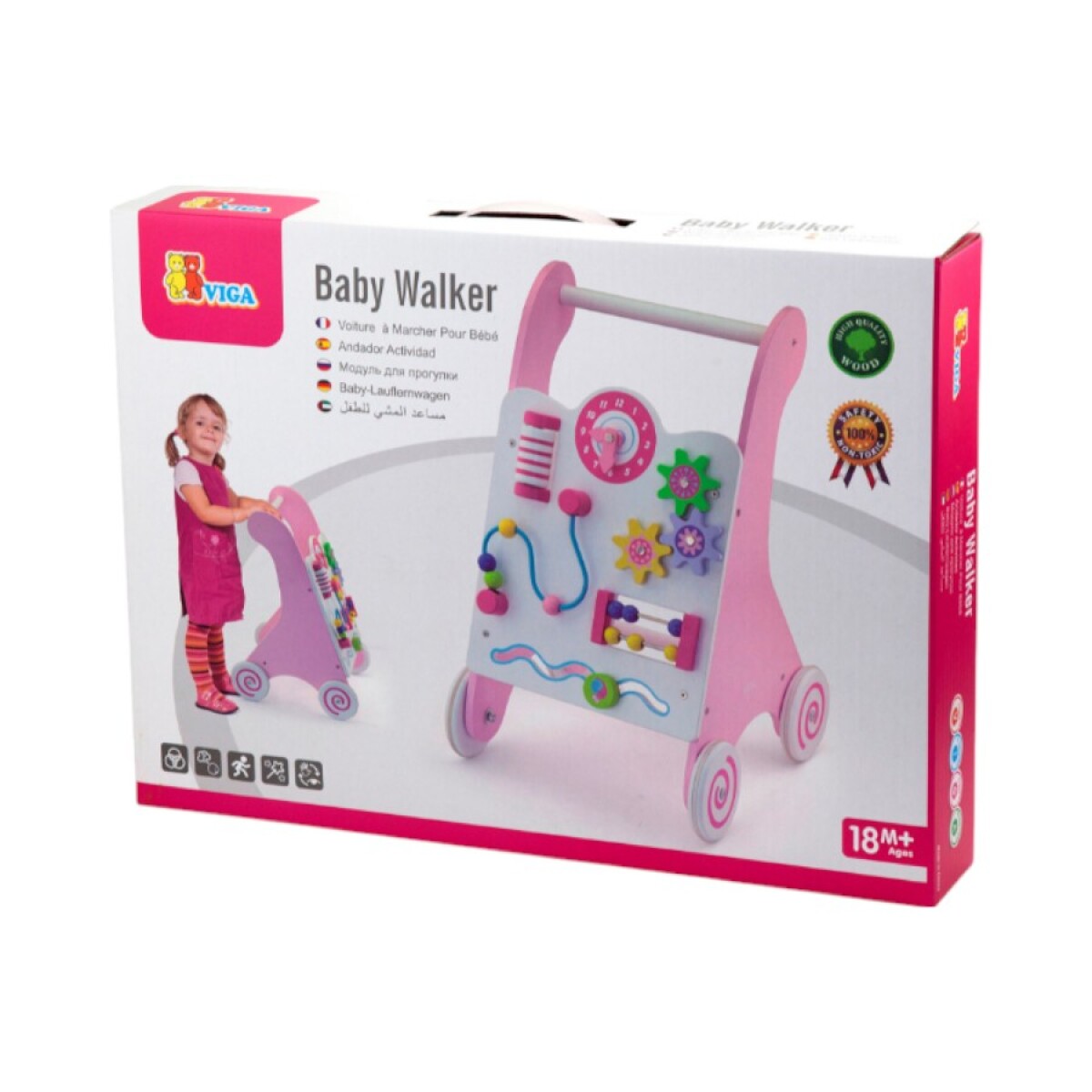 Caminador con actividades Rosa Viga 