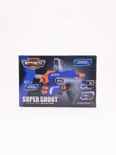 PISTOLA CON BALAS EVA AZUL