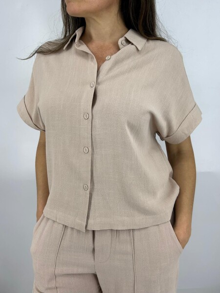 CAMISA SLOWLY 2401 BEIGE