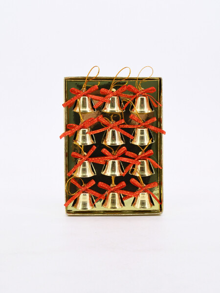 CAMPANAS x 12 PIEZAS DORADO