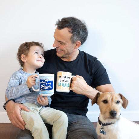 Taza de cerámica para papá Azul