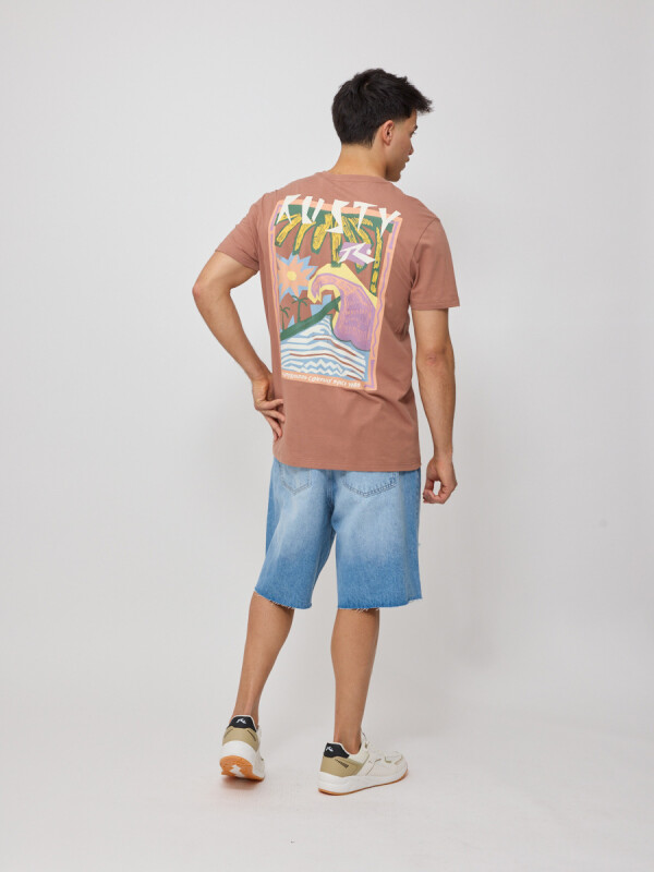 T-SHIRT RINZA RUSTY Tostado