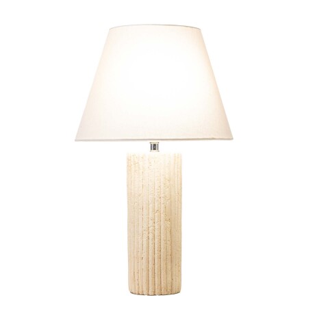 LAMPARA DE MESA PIEDRA NATURAL-BEIGE F17D