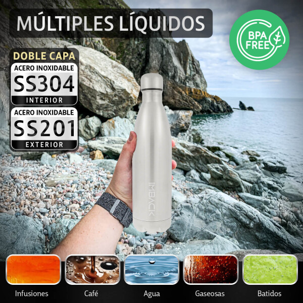 Termo Botella Termica 750ml Doble Capa Acero Inoxidable Agua Termo Botella Termica 750ml Doble Capa Acero Inoxidable Agua