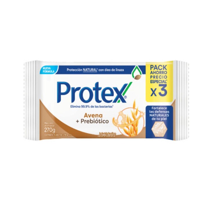 PROTEX JABON X 3 AVENA UNID. única