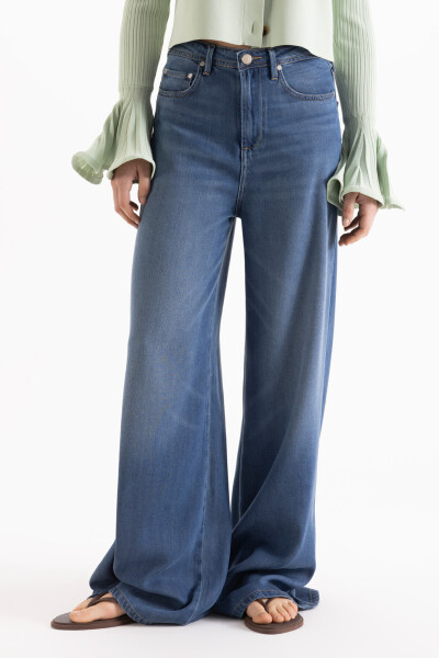 JEANS ROSES SUMMER Azul