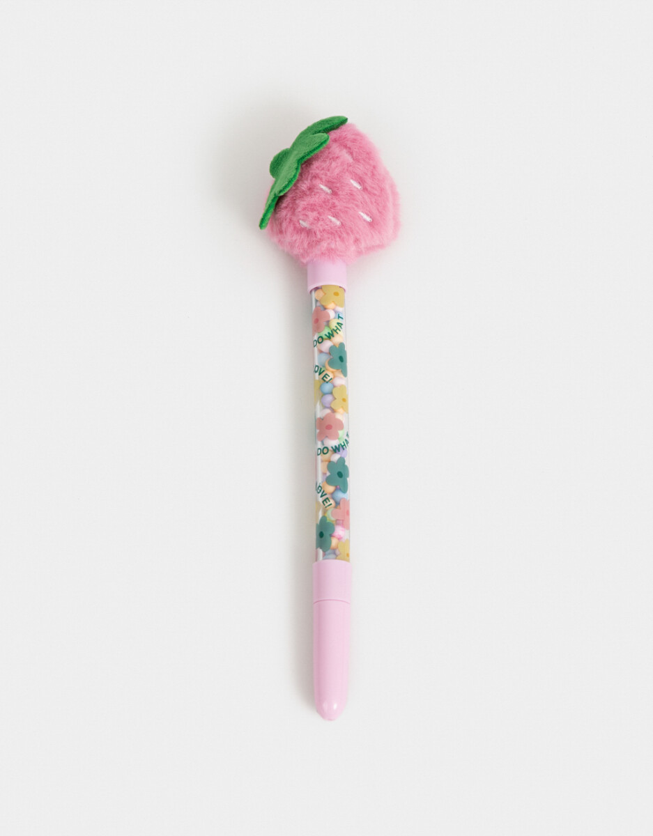 Lapicera Con Frutillita "berry" 