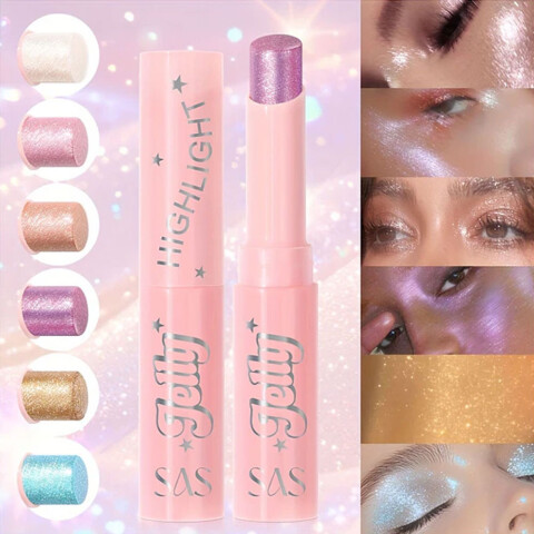 SAS Iluminador en gel Gelly tornasolado Rosado
