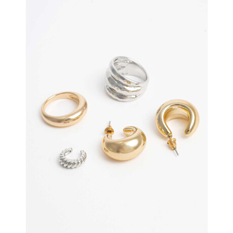 Bijouterie Set Metal Dorado