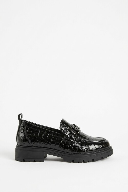 Mocasín audaz negro
