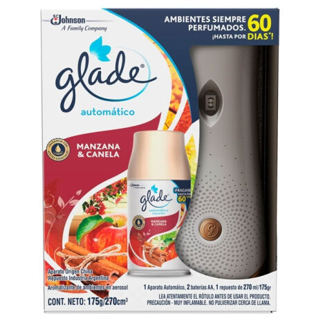 APARATO GLADE AUTOMATICO + REPUESTO 270 ML MANZANA/CANELA APARATO GLADE AUTOMATICO + REPUESTO 270 ML MANZANA/CANELA