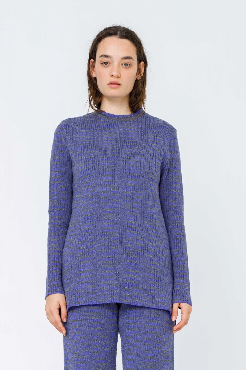 Sweater Reptil - Azul / Negro 