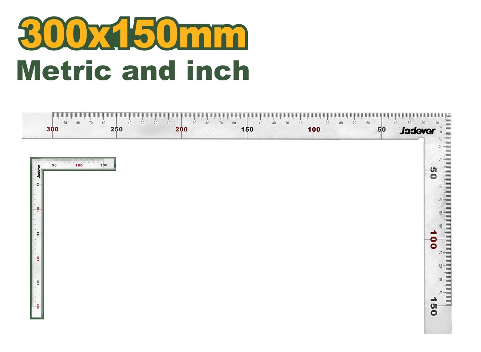 Escuadra 90° 300x150mm jadever JDSR4330 