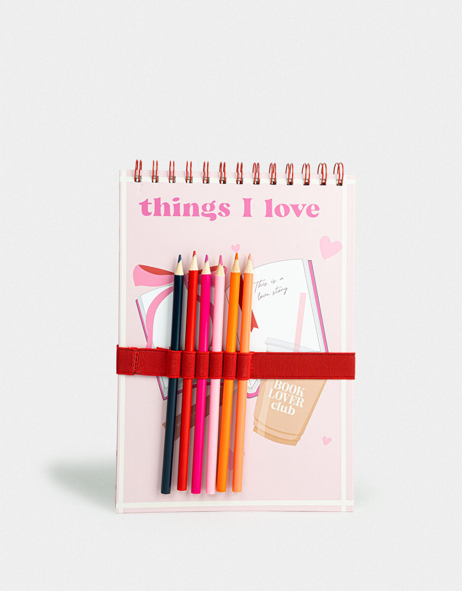 Set De Cuaderno Y Lapices "in My Romance Era" 