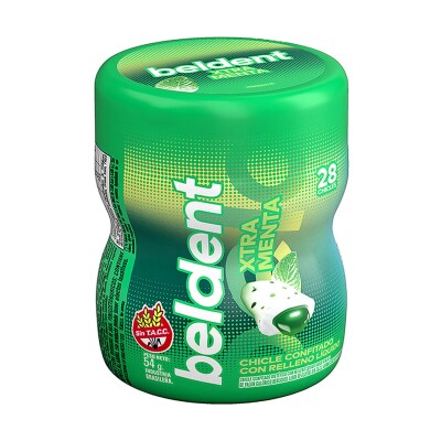 Chicle Beldent Xtra Menta Frasco 28 Uds. Chicle Beldent Xtra Menta Frasco 28 Uds.