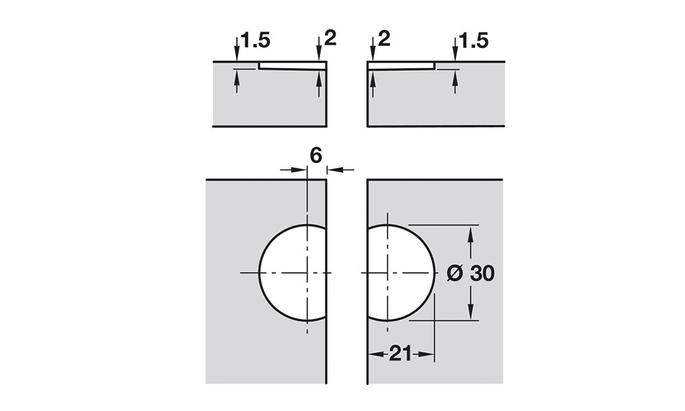 Bisagra p/puerta abatible 342.62.310 negro Bisagra P/puerta Abatible 342.62.310 Negro