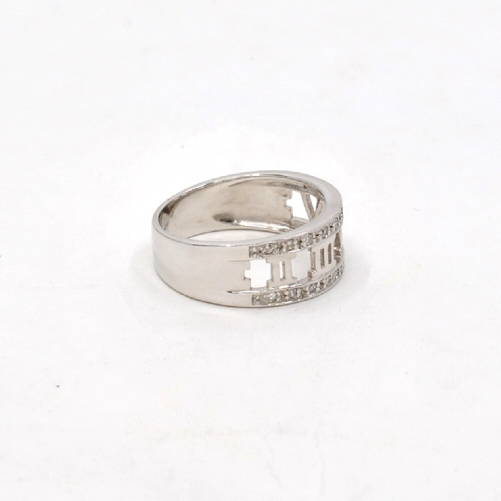 Anillo Oro 18K Blanco Y Brillantes Anillo Oro 18K Blanco Y Brillantes
