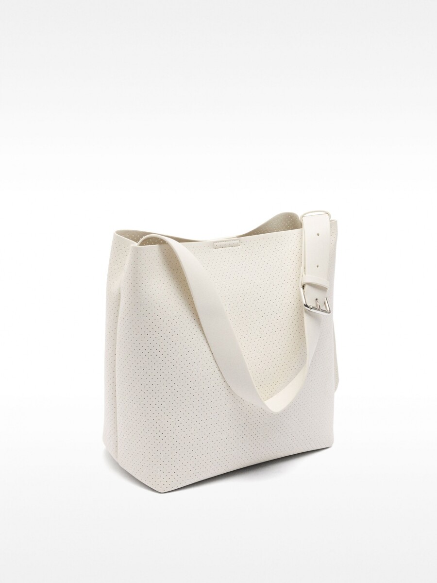 Bolso De Hombro Con Textura crudo