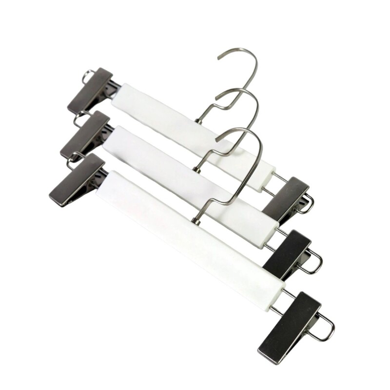 PERCHA BLANCO C/GANCHO 32X12.5CM 3PZAS Unica