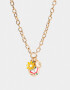Collares Cortos Esmaltado Collar Corto Cadena Multidijes - Dorado
