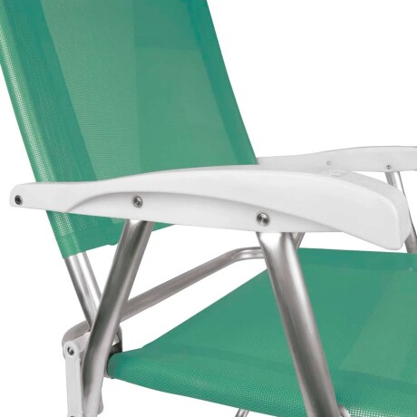 Reposera Alta Plegable en Aluminio Mor Master Plus Fashion Verde