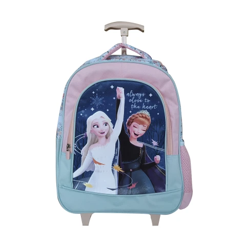Mochila Infantil Frozen con Carro Jacquard Grande 40 x 30 cm SALMON