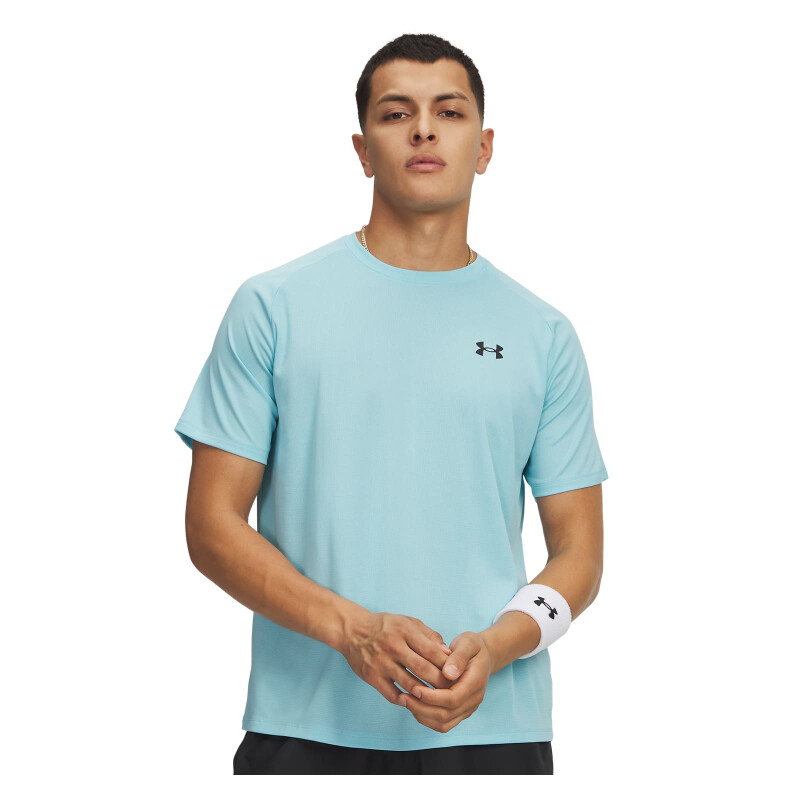 REMERA UA TECH TEXTURED SS Mujer 1382796-425 Azul