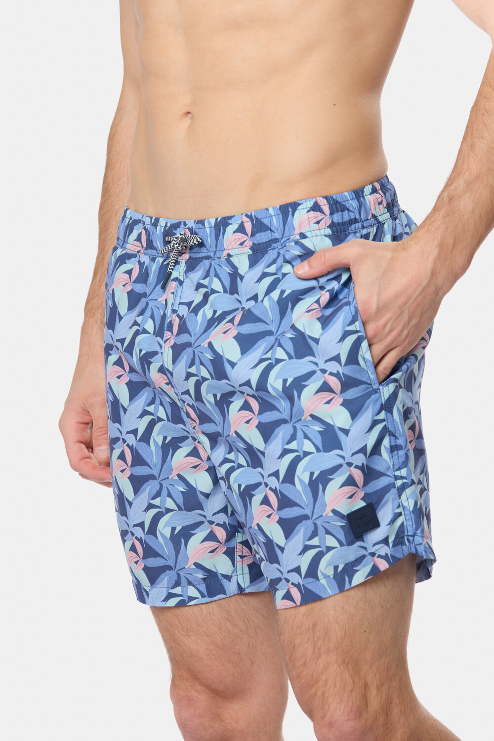 SHORT DE BAÑO ESTAMPADO Marino