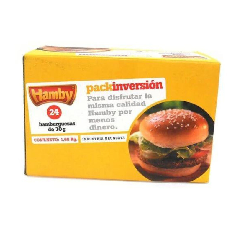 Hamburguesa Hamby - Pack inversión - 24 uds. - 1,68 kg Hamburguesa Hamby - Pack inversión - 24 uds. - 1,68 kg