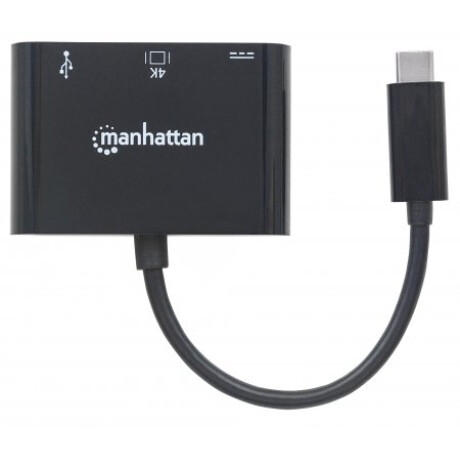 Conversor USB C a HDMI / USB 3.0 / USB C Manhattan 3517