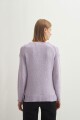 Sweater escote V lila