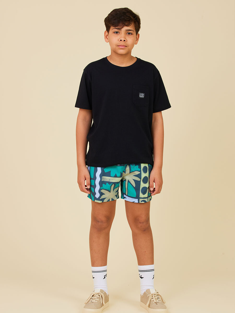 SHORT DREGA TEEN RUSTY - Gris Oscuro 