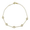 Pulsera Solitarios-Oro bajo-Zirconia-PU8060 conpiedra