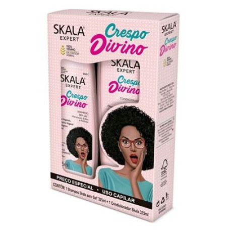 KIT SKALA SHAMPOO 325 ML + ACO 200 ML CRESPO DIVINO KIT SKALA SHAMPOO 325 ML + ACO 200 ML CRESPO DIVINO