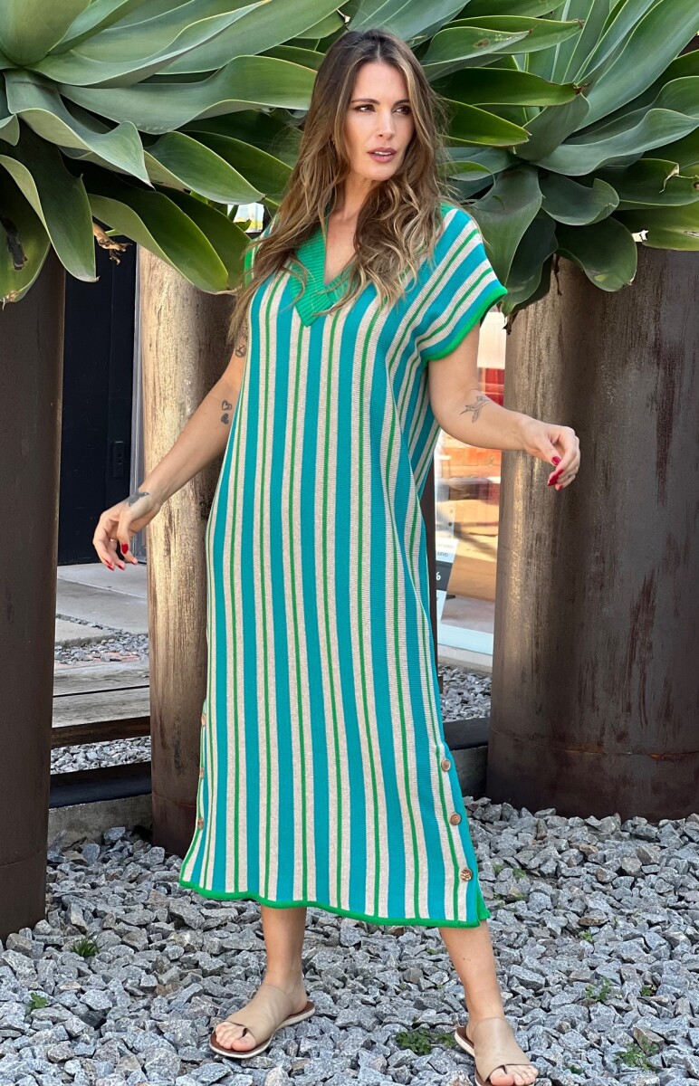 VESTIDO NARDO - TURQUESA 