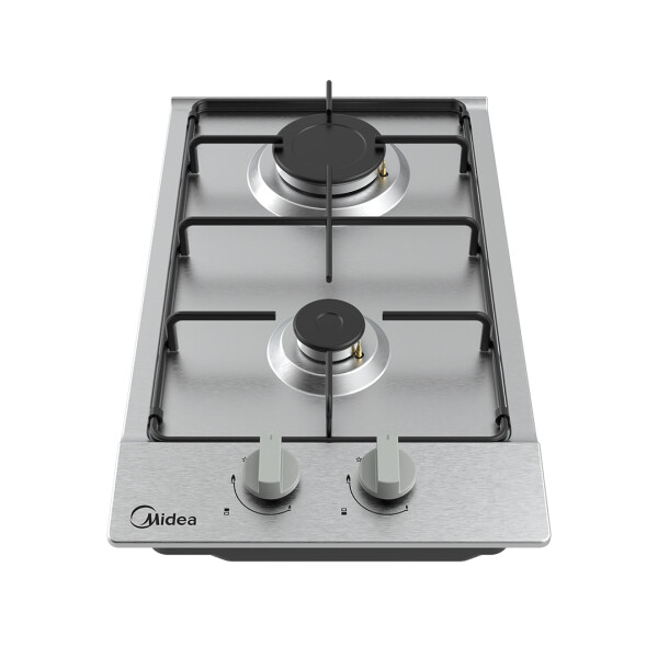 Anafe a gas Inox 2 hornallas Midea MG30SB005MN2B Anafe a gas Inox 2 hornallas Midea MG30SB005MN2B