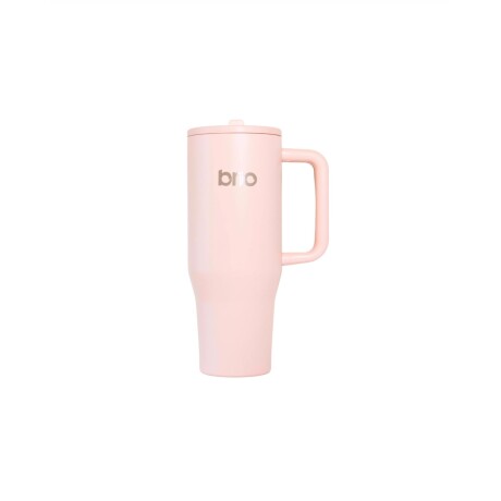 Vaso Térmico Brio 1200ML con Pico Rígido y Sorbito ROSADO