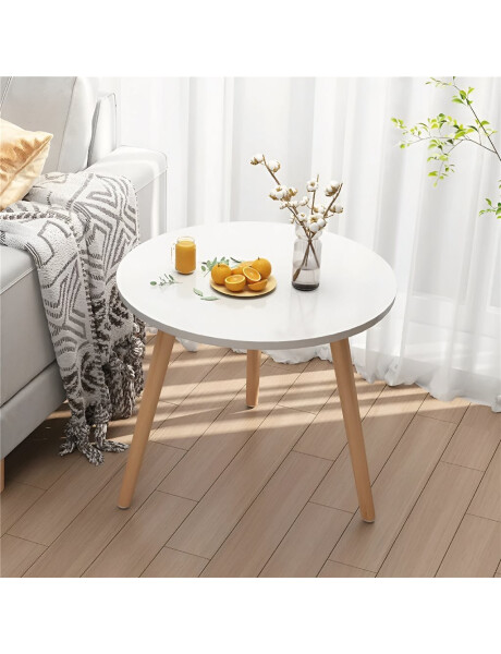 MESA AUXILIAR BAMBOO C/ BLANCO D50CM/H47CM MESA AUXILIAR BAMBOO C/ BLANCO D50CM/H47CM