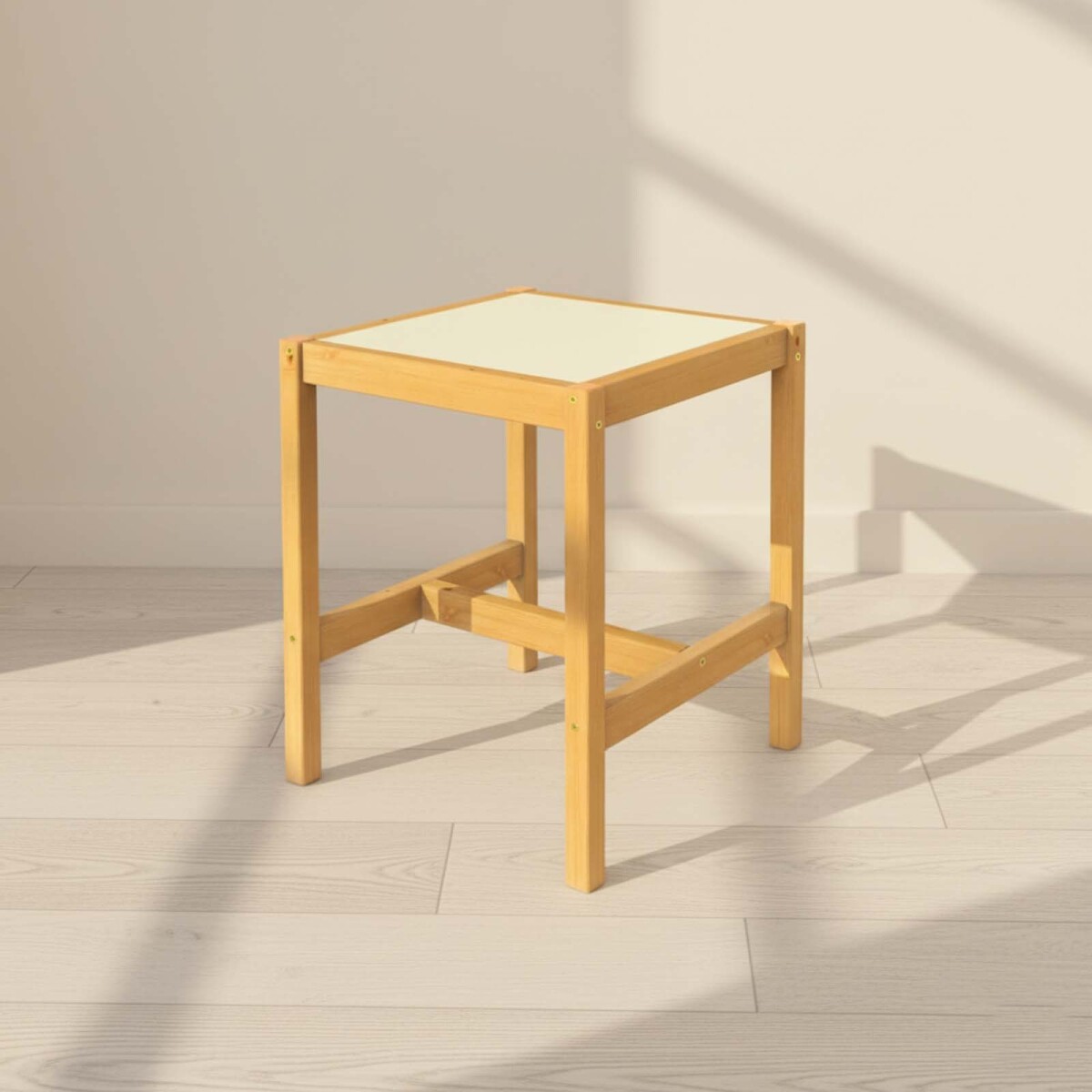 MESA RATONA - MDF-Y-MADERA BLANCO QUÉBEC BCO/NAT 