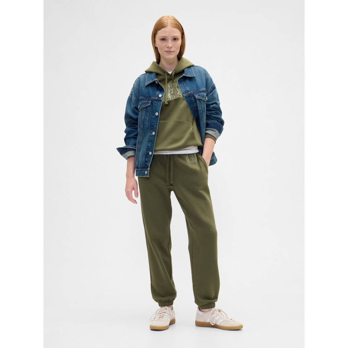 V-GAP HERITAGE JOGGER - ARMY JACKET GREEN 
