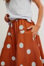 FALDA BETTY DROPWAIST Marron