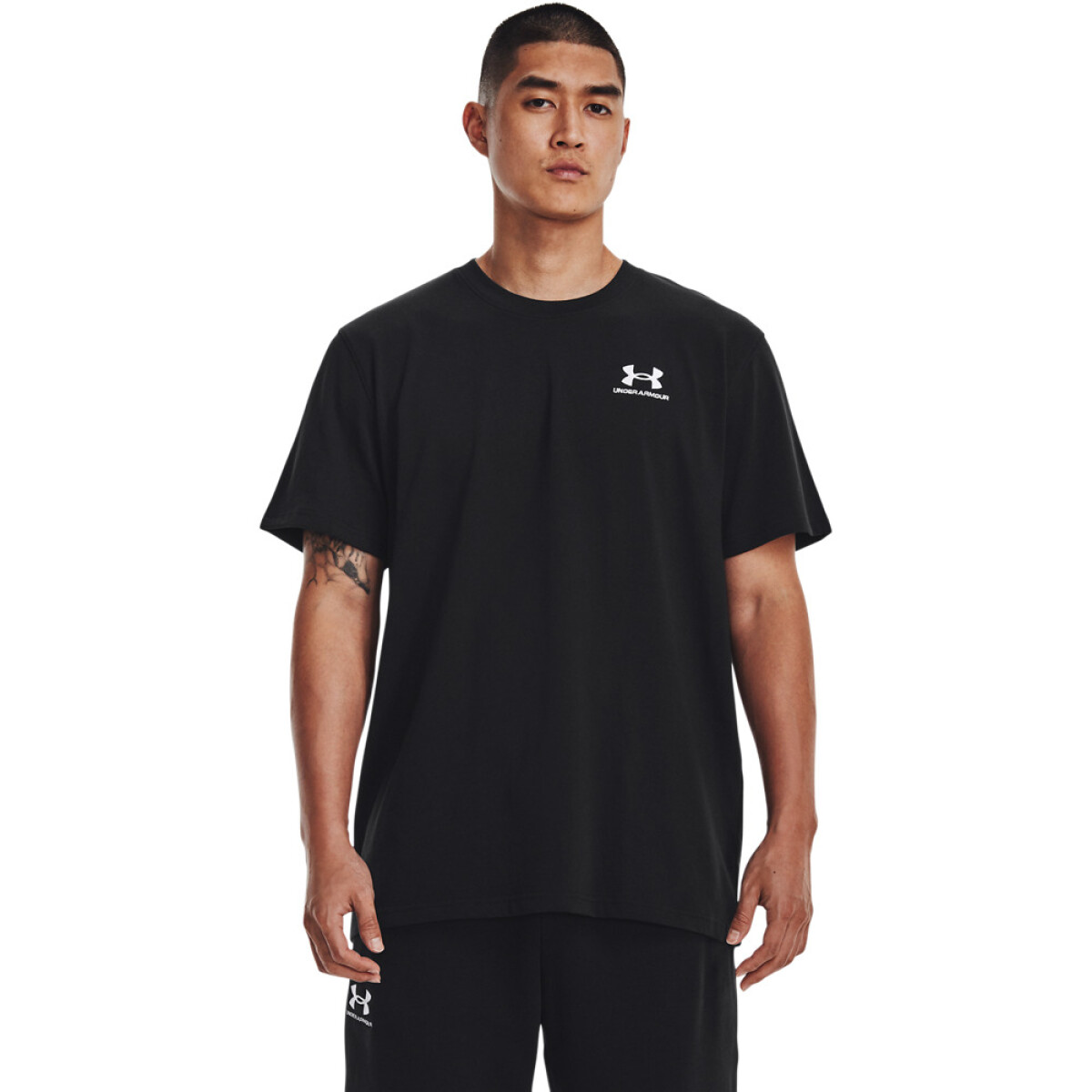 UA M LOGO EMB HEAVYWEIGHT SS-BLU - BLK-001 