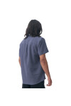 Quiksilver Camisa Lisa de Algodón Hombre - Azul Azul