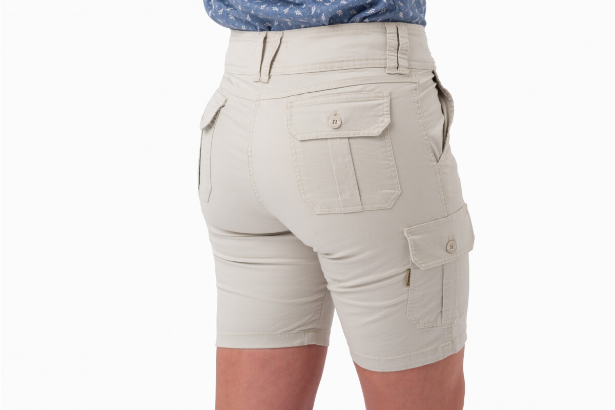 BERMUDA CARGO MUJER Beige