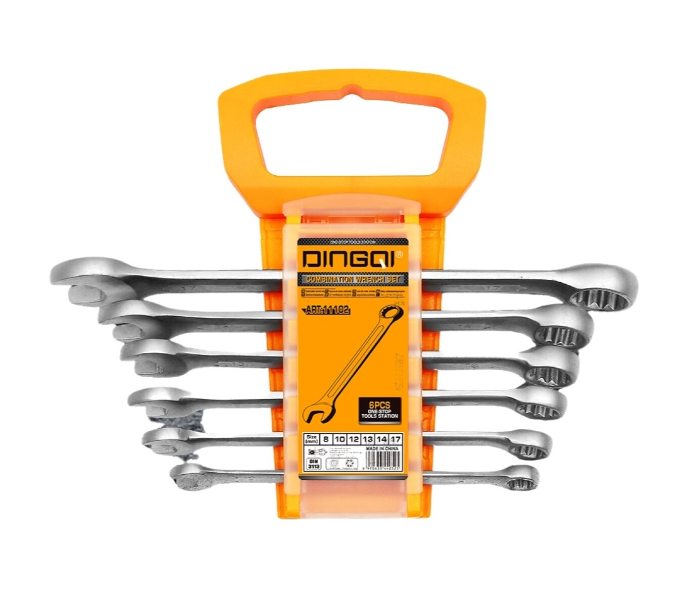 DINGQI JUEGO 6 PIEZAS LLAVES COMBINADAS 8-10-12-13-14-17MM 