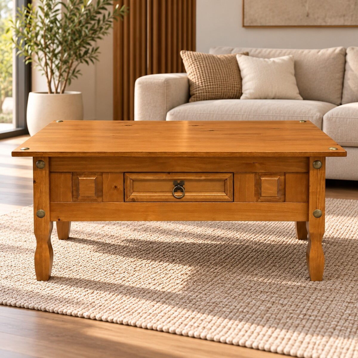 Mesa Ratona Corona 1 Cajón Caramelo CH9165C 