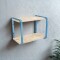 Estante doble madera y metal CELESTE
