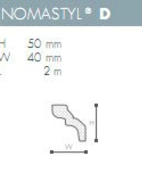 MOLDURA POLIESTIRENO NOMASTYL- D - 2 mts - N/A